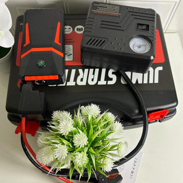 12V Car Emergency Jump Starter + Air Pump