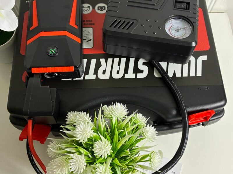 12V Car Emergency Jump Starter + Air Pump