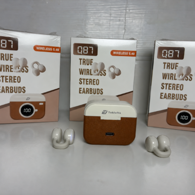 Q87 Camera Ear Clip Bluetooth Headset