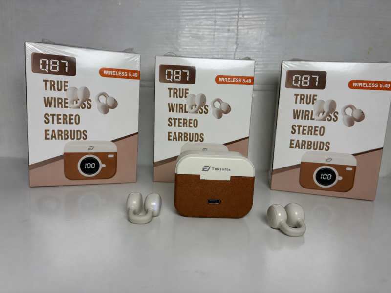 Q87 Camera Ear Clip Bluetooth Headset