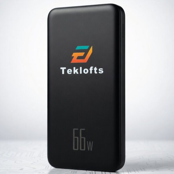66W power bank with built-in four-wire fast charging for both Apple and Android devices