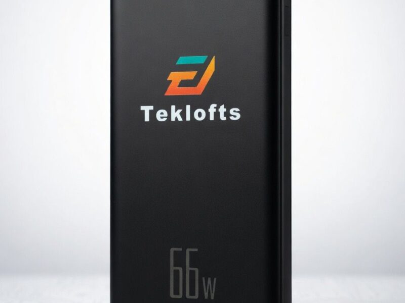 66W power bank with built-in four-wire fast charging for both Apple and Android devices