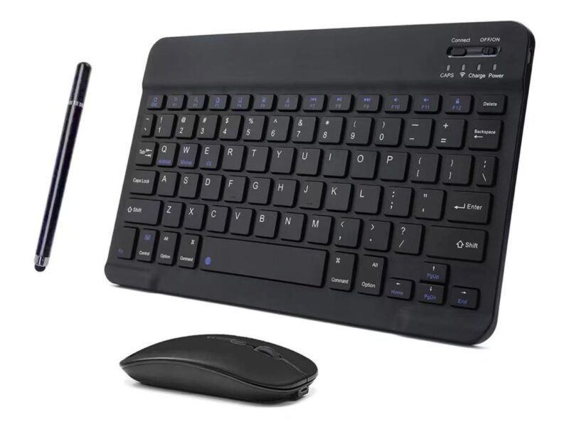 Teklofts Wireless Keyboard and Mouse Combo – 2.4GHz Ultra Slim Silent Keyboard Mouse Set, Compact Wireless Keyboard for Windows, Mac, iOS, Android & Tablet, Long Battery Life, Plug & Play