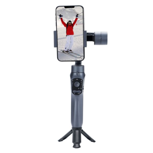 Teklofts 3-Axis Smartphone Gimbal Stabilizer with Built-In Tripod
