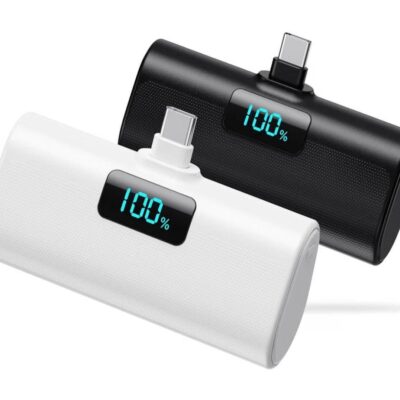 5200mAh Built-in-USB-C Power Bank - 2packs