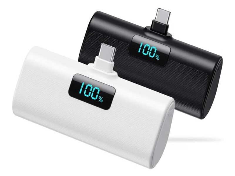 5200mAh Built-in-USB-C Power Bank - 2packs